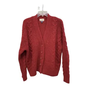 Sweater Cardigan By Universal Thread In Red, Size:M