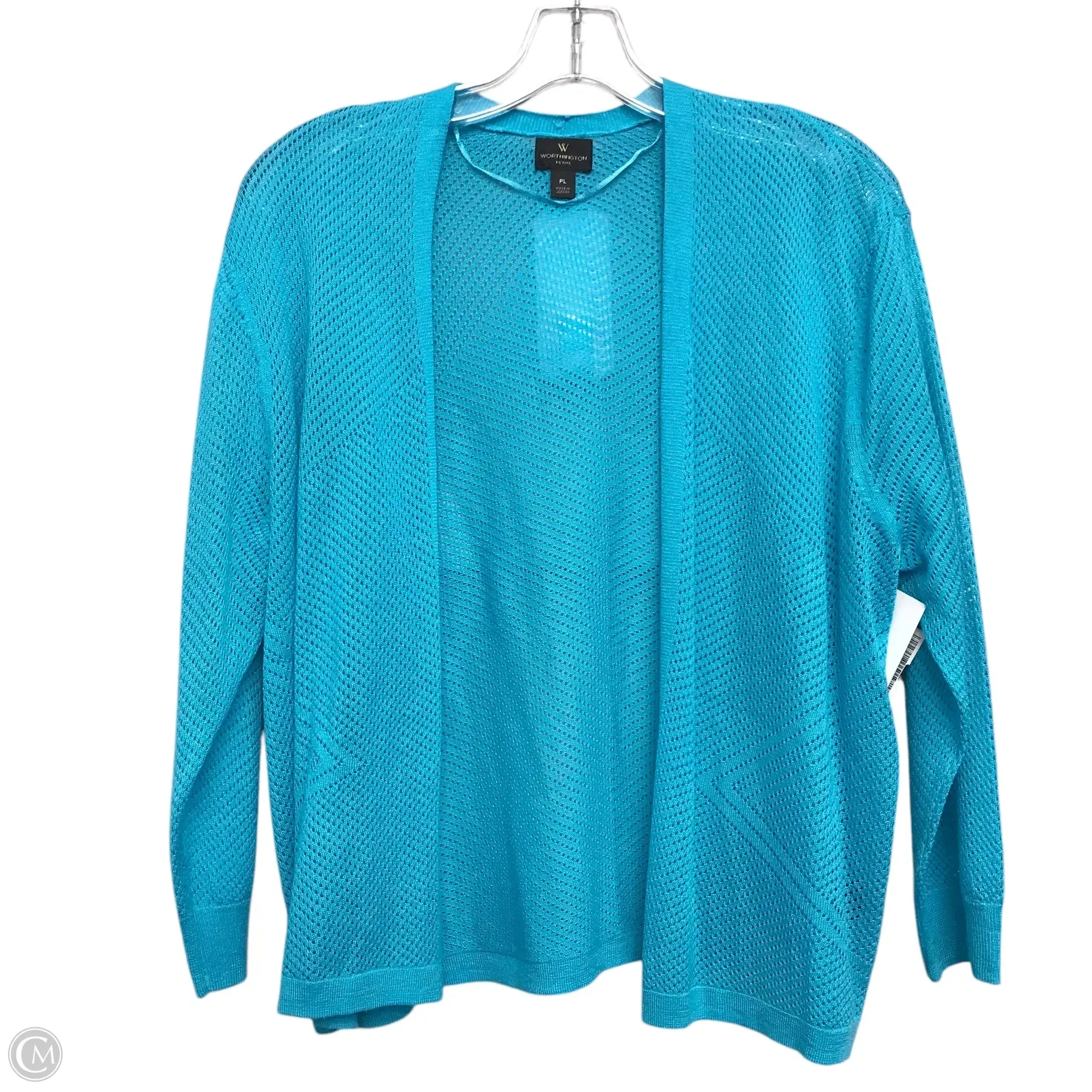 Sweater Cardigan By Worthington In Blue, Size: Lp