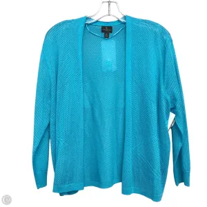 Sweater Cardigan By Worthington In Blue, Size: Lp