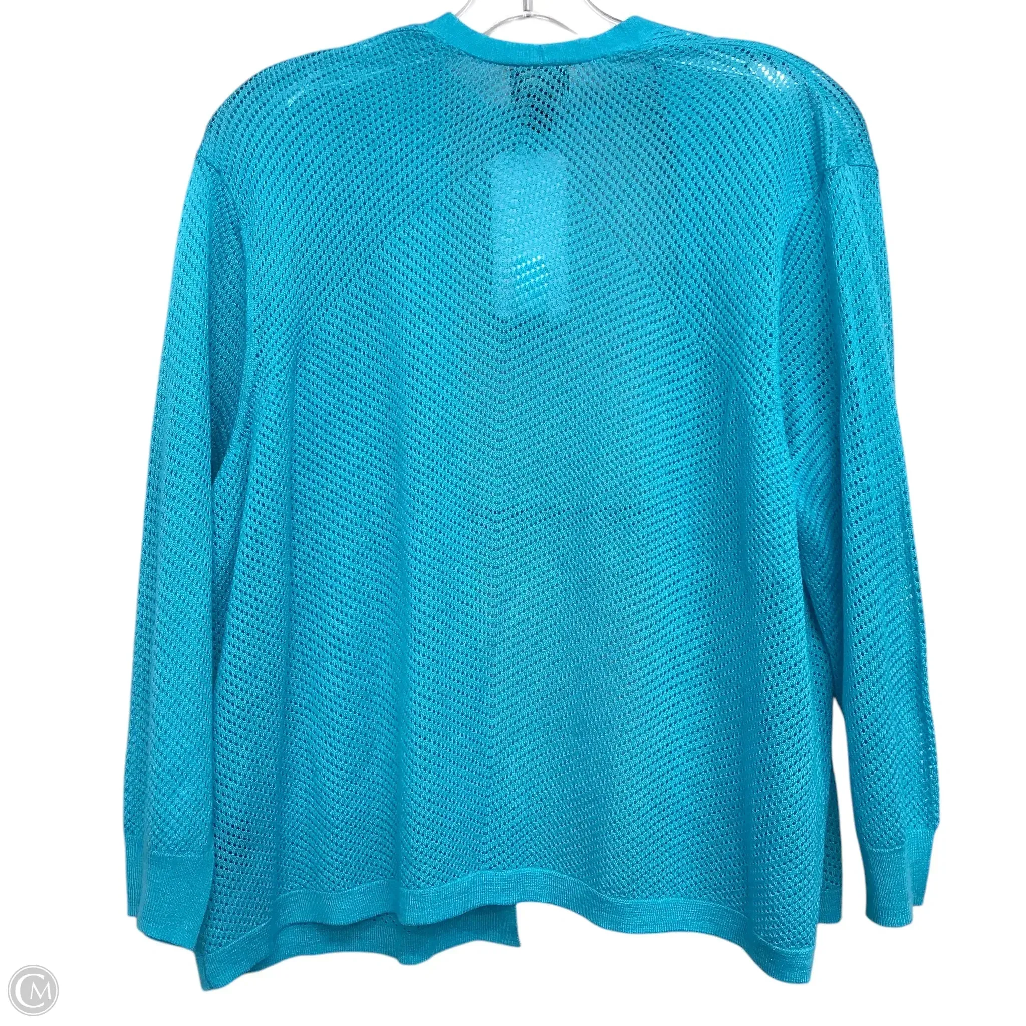 Sweater Cardigan By Worthington In Blue, Size: Lp