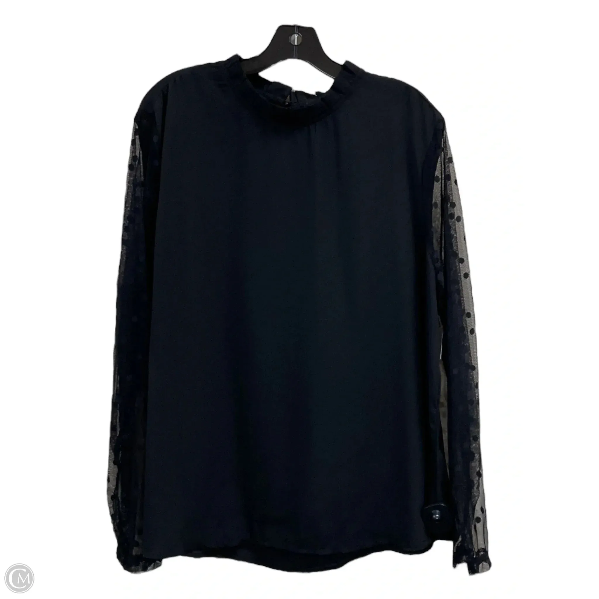 Top Long Sleeve By Shein In Black, Size: 3x