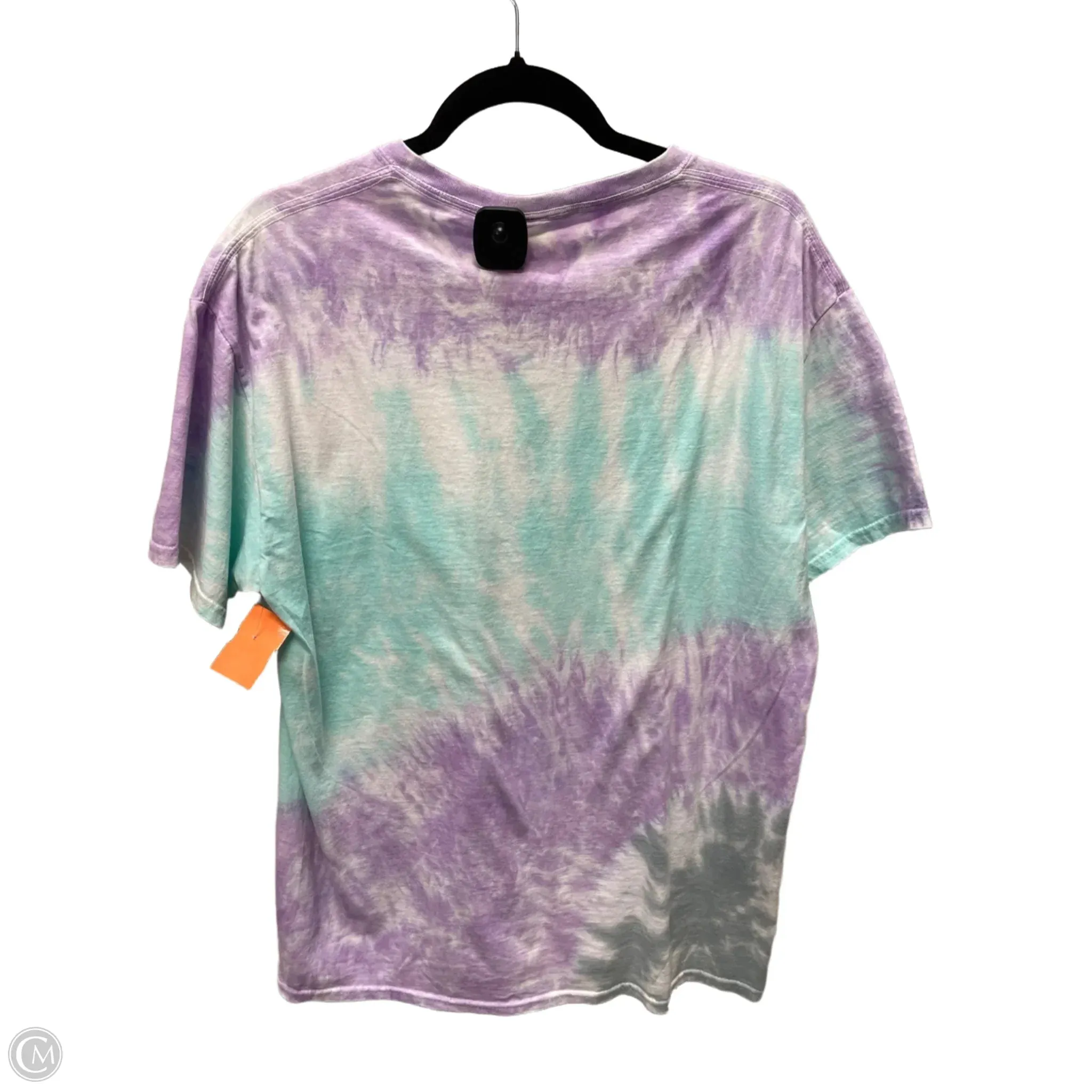 Top Short Sleeve By Clothes Mentor In Green & Purple, Size: 1x