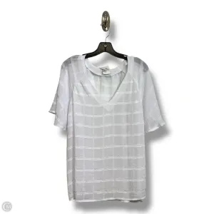 Top Short Sleeve By Counterparts In White, Size: Xl