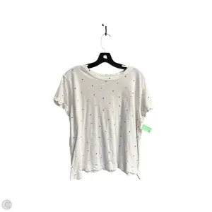 Top Short Sleeve By Loft In Polkadot Pattern, Size: Xl