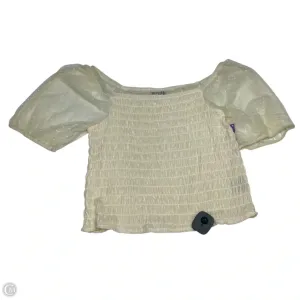 Top Short Sleeve By Torrid In Cream, Size: 1x