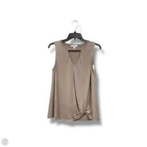 Top Sleeveless By Moa Moa In Tan, Size: M