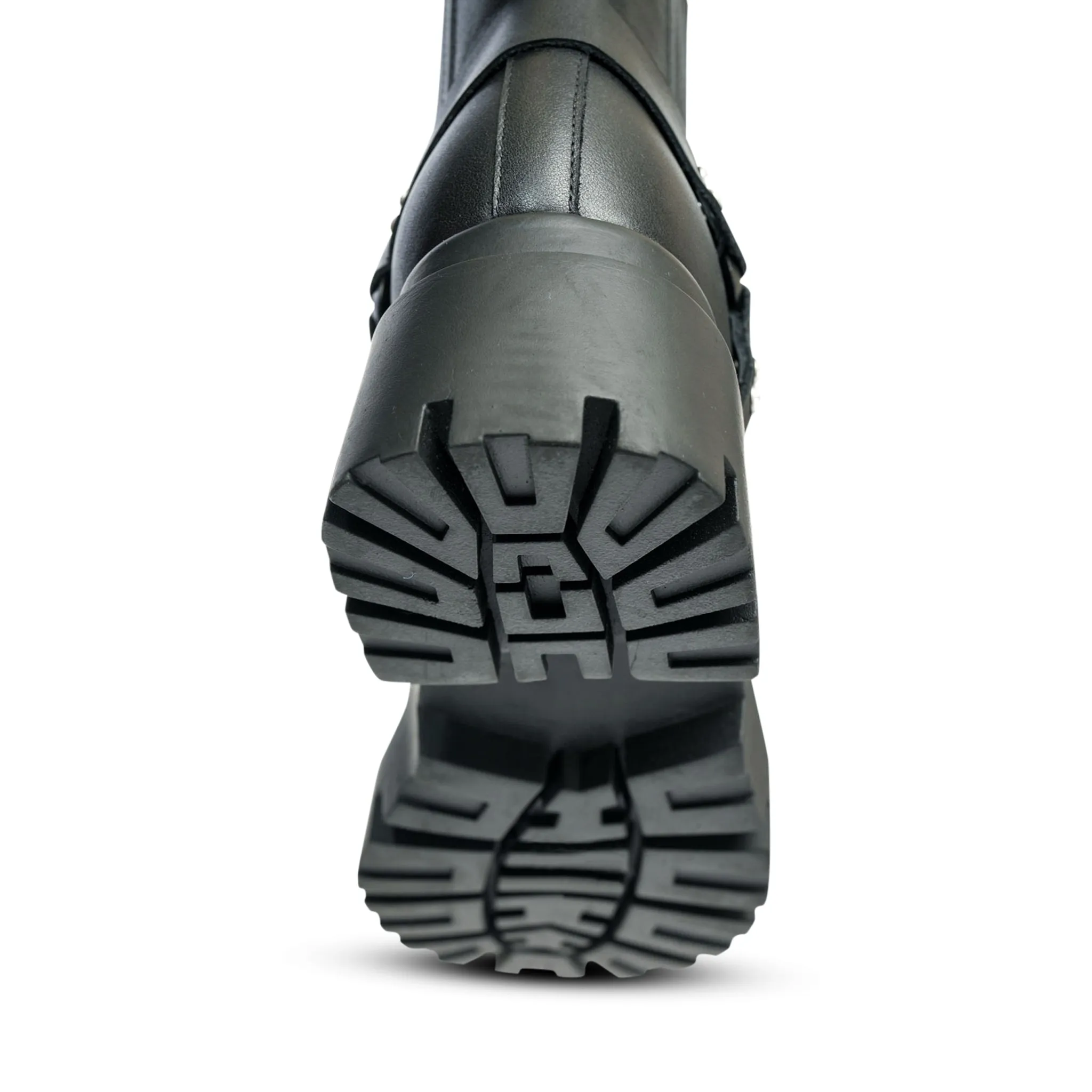 Trendy 2025 Amara Black Leather Bootie  Today Only!