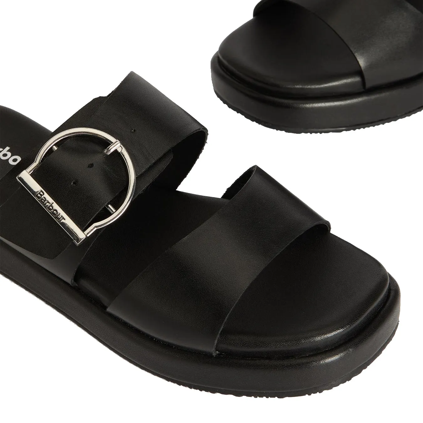 Trendy 2025 Barbour Womens Adele Sandal Black  Stylish & Comfortable