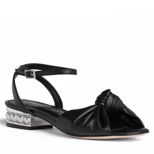Trendy 2025 Mina Flat Leather Sandal  Today Only!