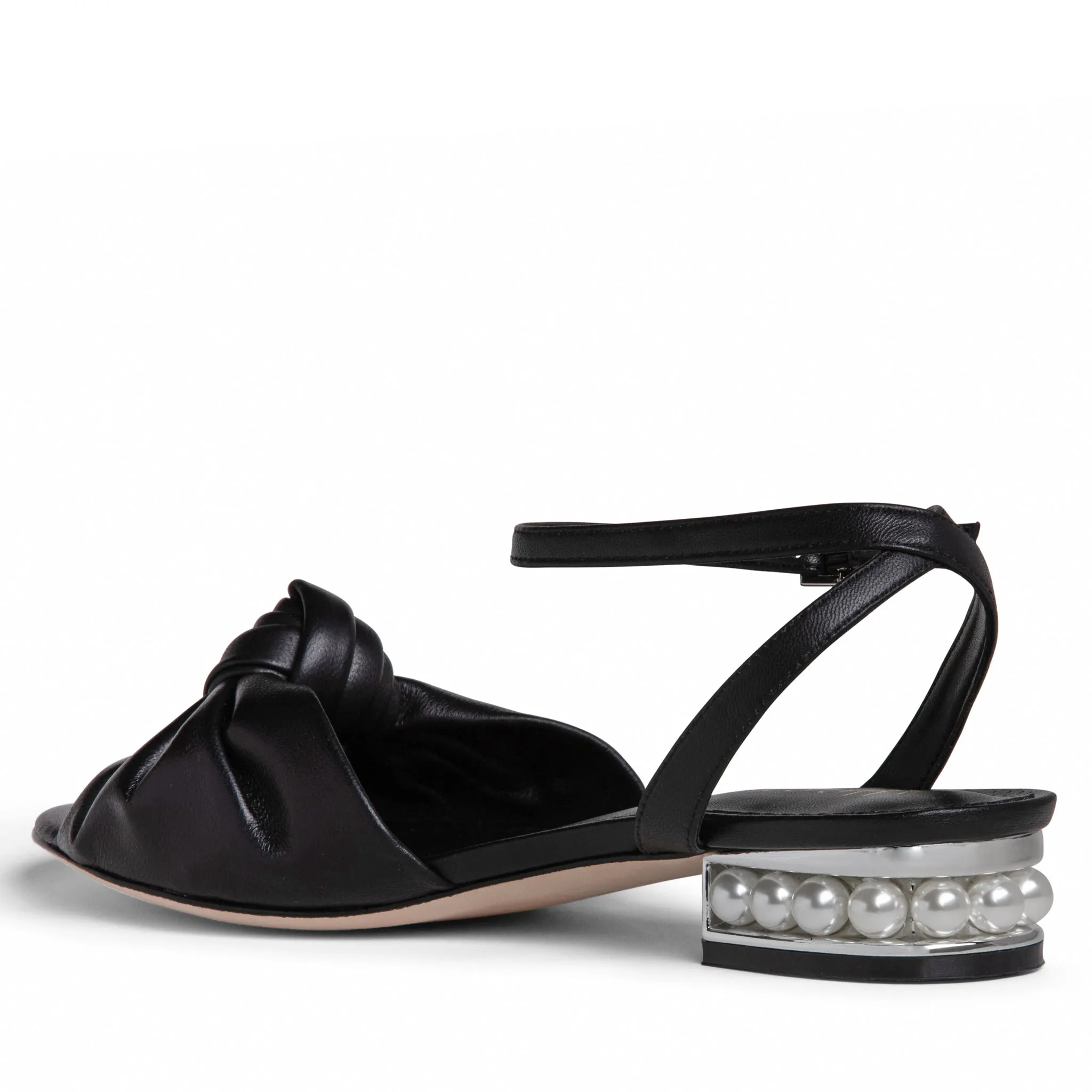 Trendy 2025 Mina Flat Leather Sandal  Today Only!