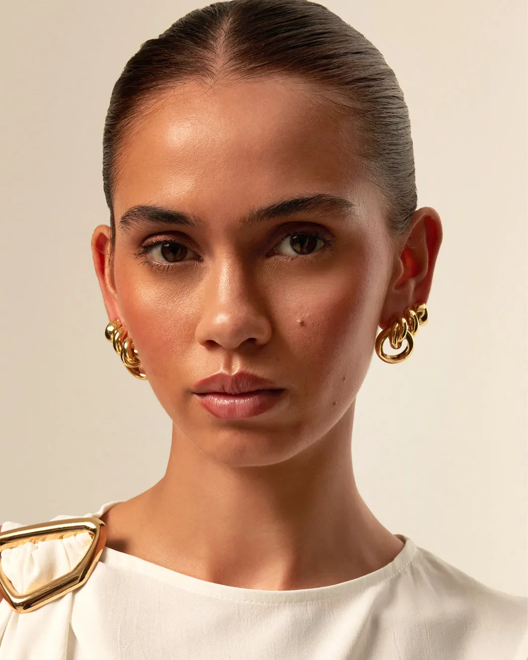 TRINITY EARRINGS 3 PACK - GOLD PLATED 18K