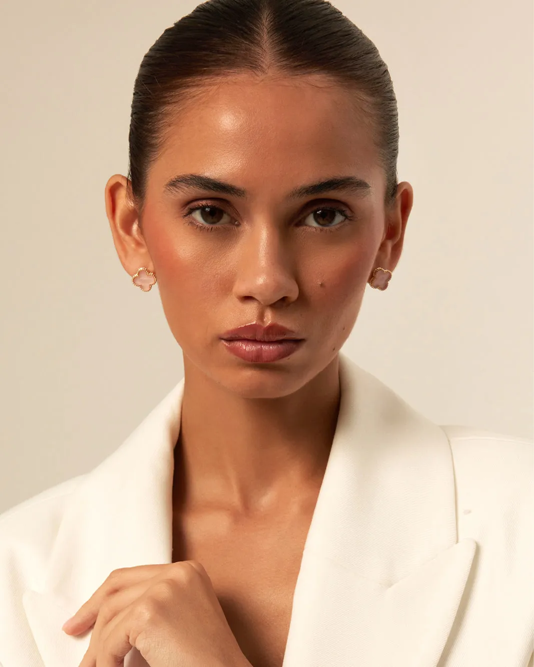 VANESSA EARRINGS - GOLD-PINK