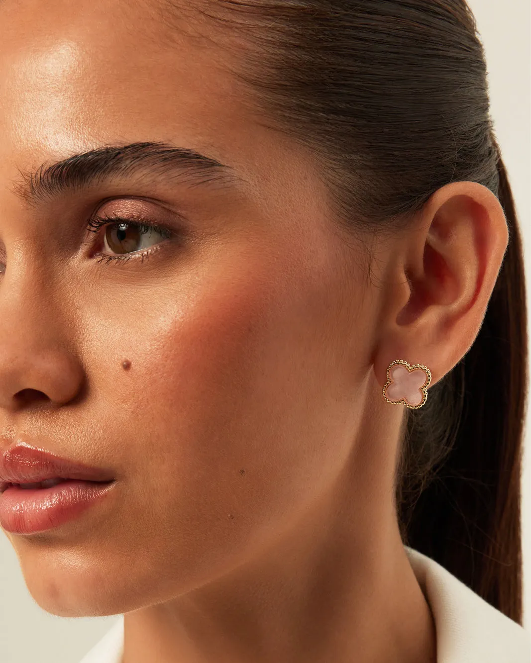 VANESSA EARRINGS - GOLD-PINK