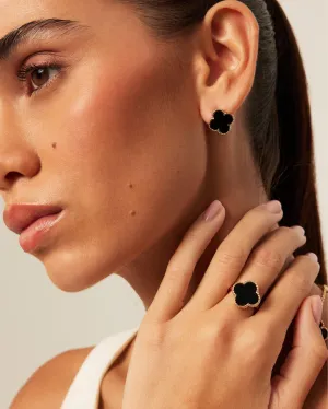 VERNA RING - GOLD-BLACK