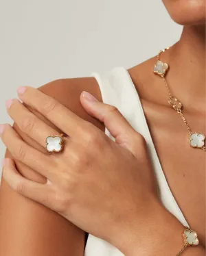 VERNA RING - GOLD-PEARL