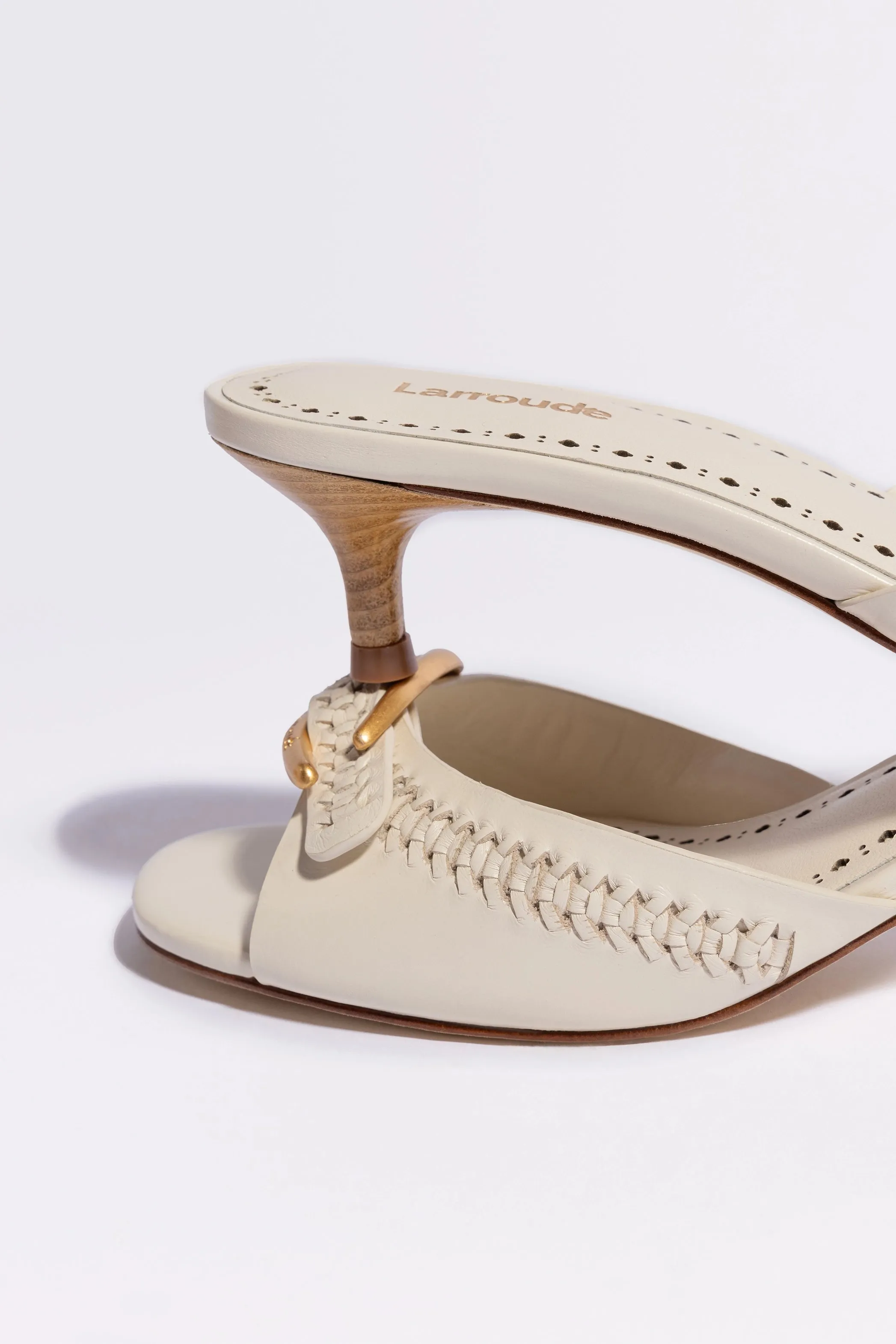 Verona Mule In Ivory Leather