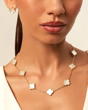 VERONICA NECKLACE - PEARL-GOLD