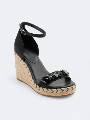 Women's Embellished High Heeled Shoes,Black