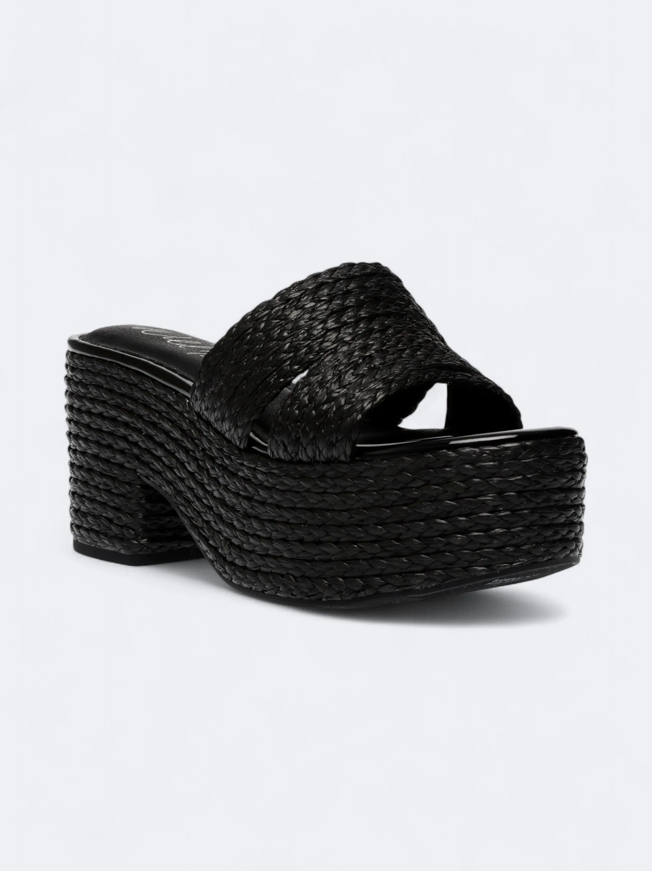 Women's Textured High Heeled Shoes,Black